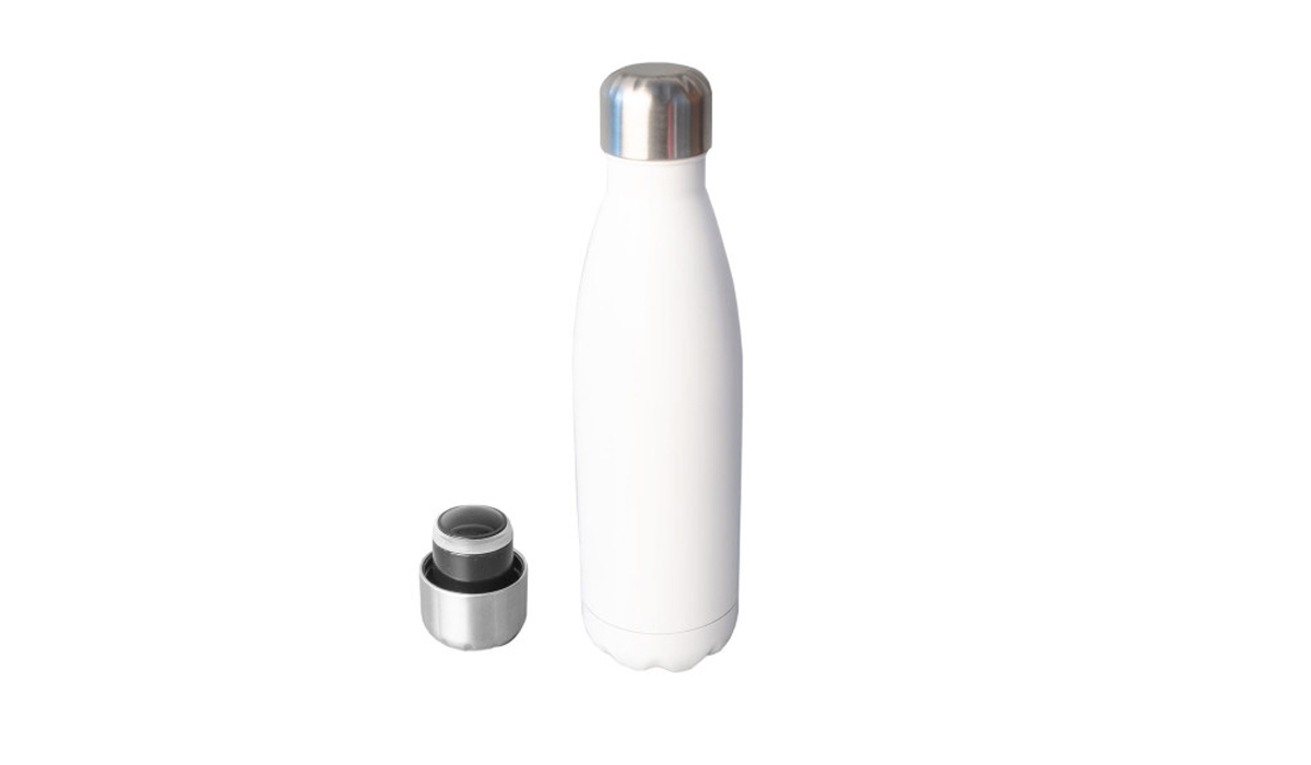 Edelstahl-Trinkflasche 500 ml - weiß