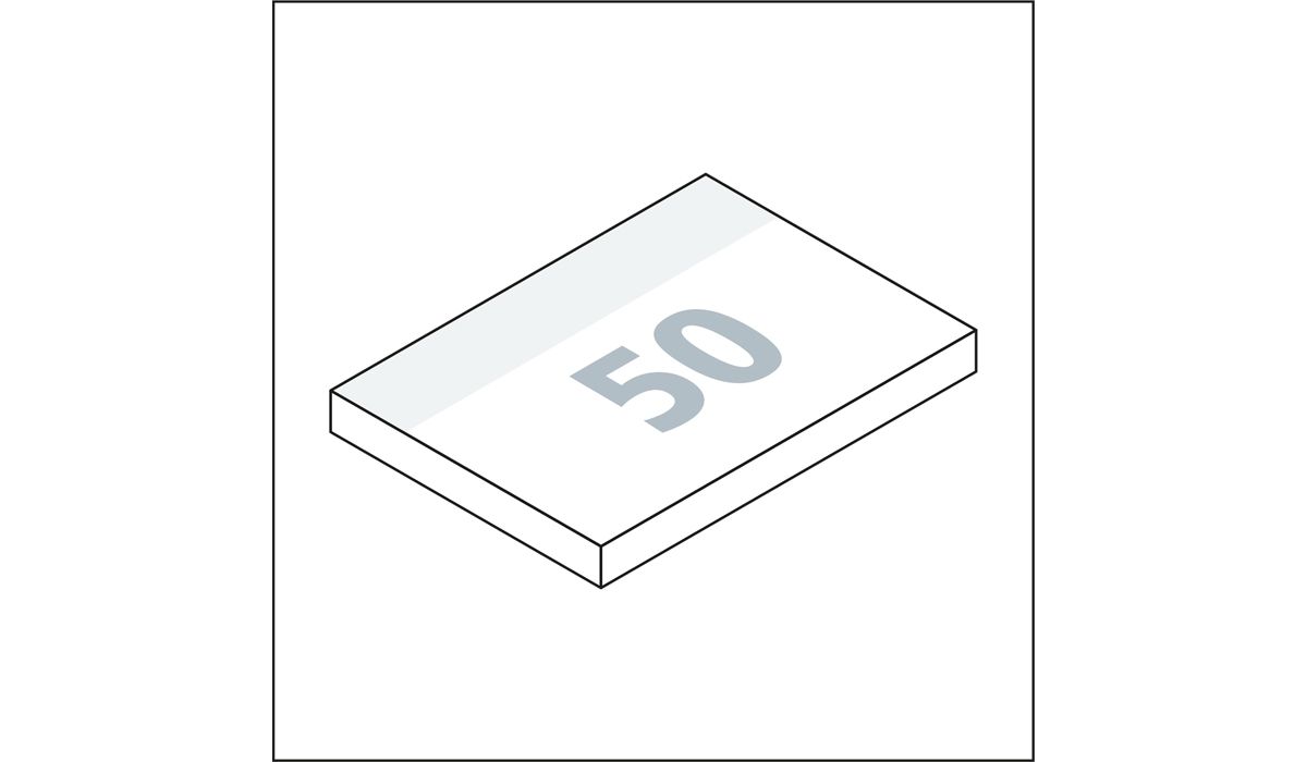 Haftnotizblock Basic 100 x 72 mm Bestseller