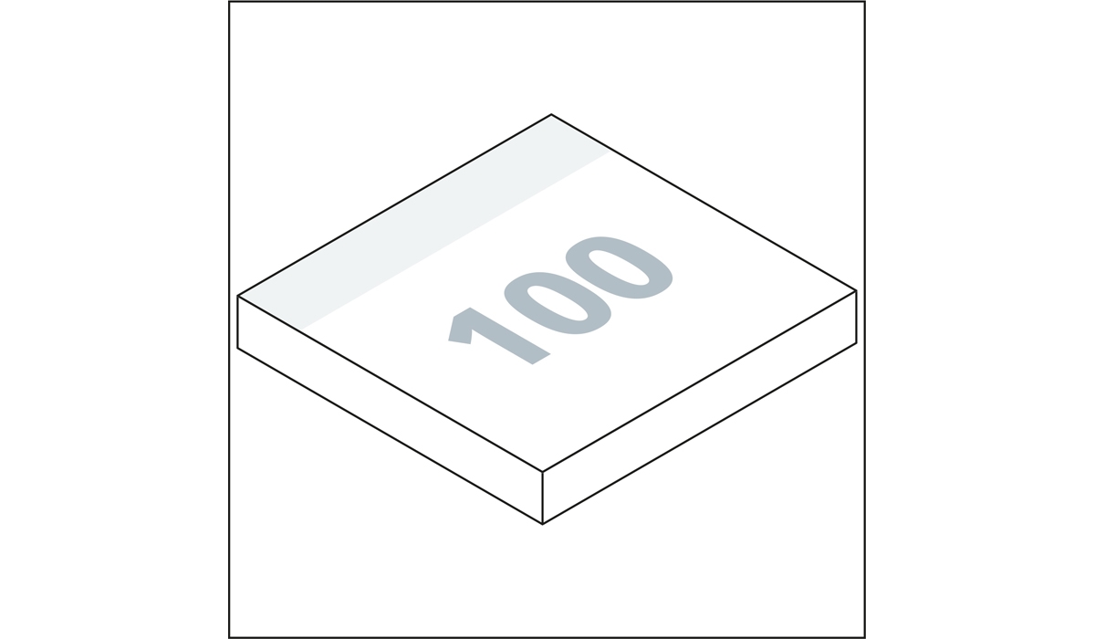 sticky note pad Basic 100 x 97 mm