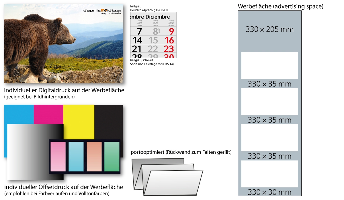 4-month calendar 2026 Profil 4 Standard