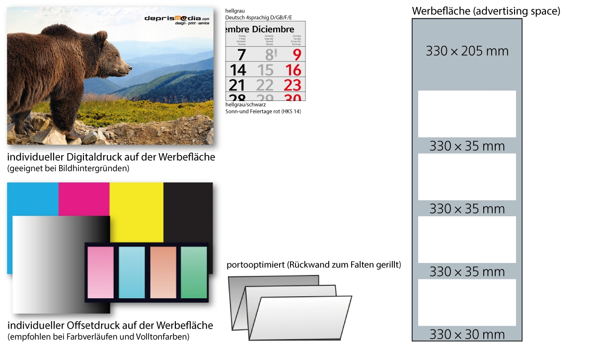 4-Monatskalender 2025 Profil 4 Standard