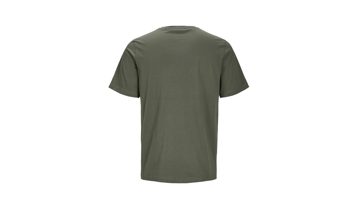 JACK & JONES - Canvas Tee Blk7526 - beetle green