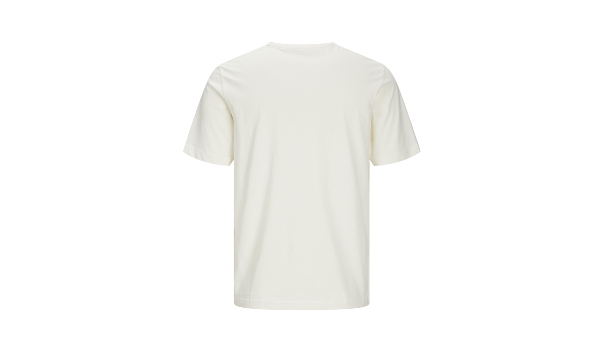 JACK & JONES - Canvas Tee Blk7526 - egret offwhite
