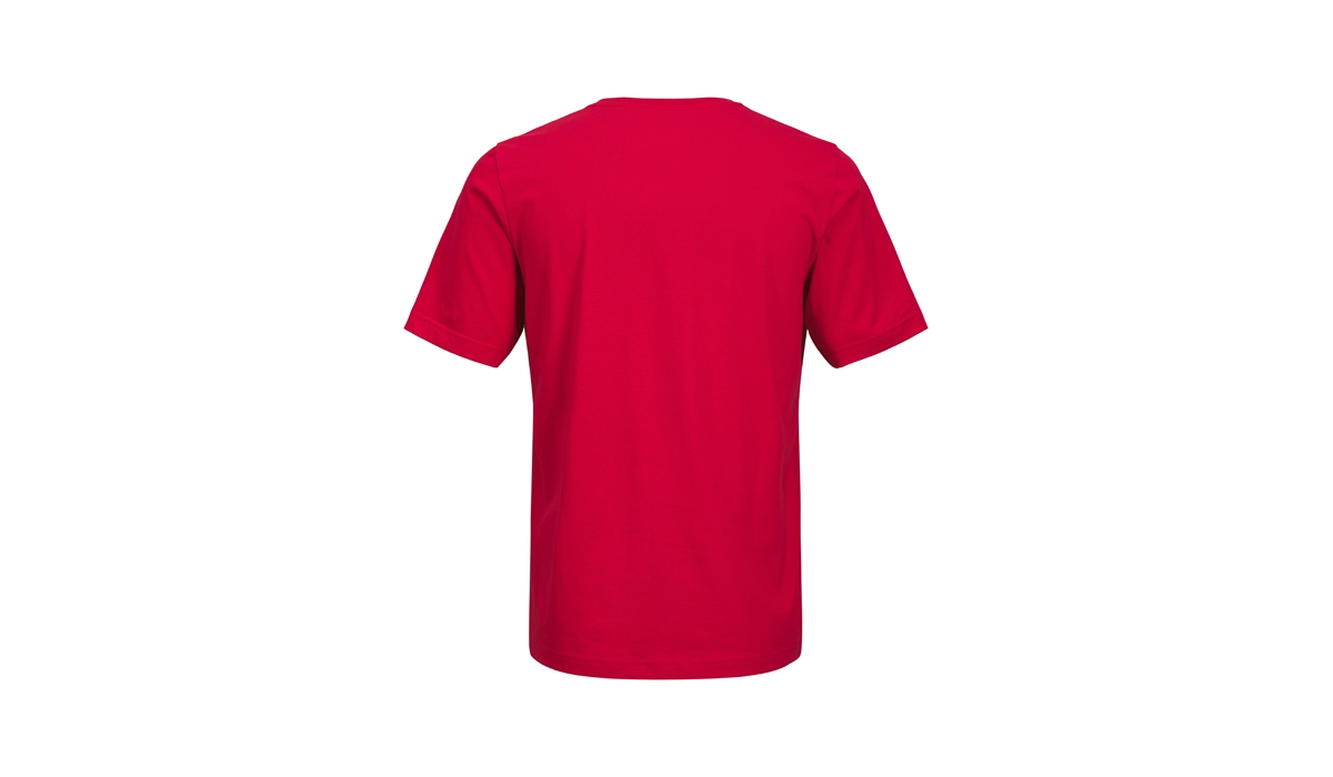 JACK & JONES - Canvas Tee Blk7526 - lipstick red