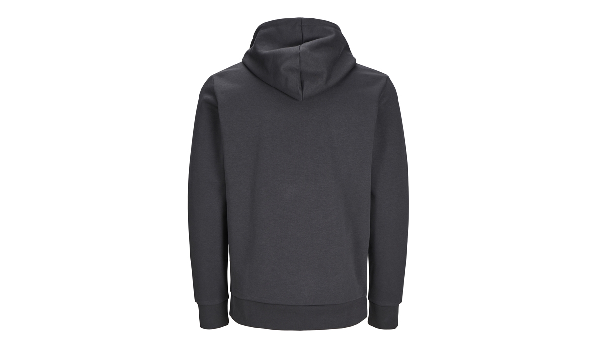 JACK & JONES - Cosy Hoodie BLK3902 - ASPHALT