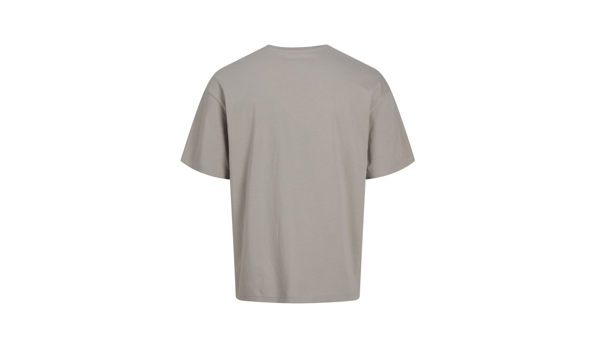 JACK & JONES - Frame Oversize Tee BLK 3911 - DRIZZLE GREY