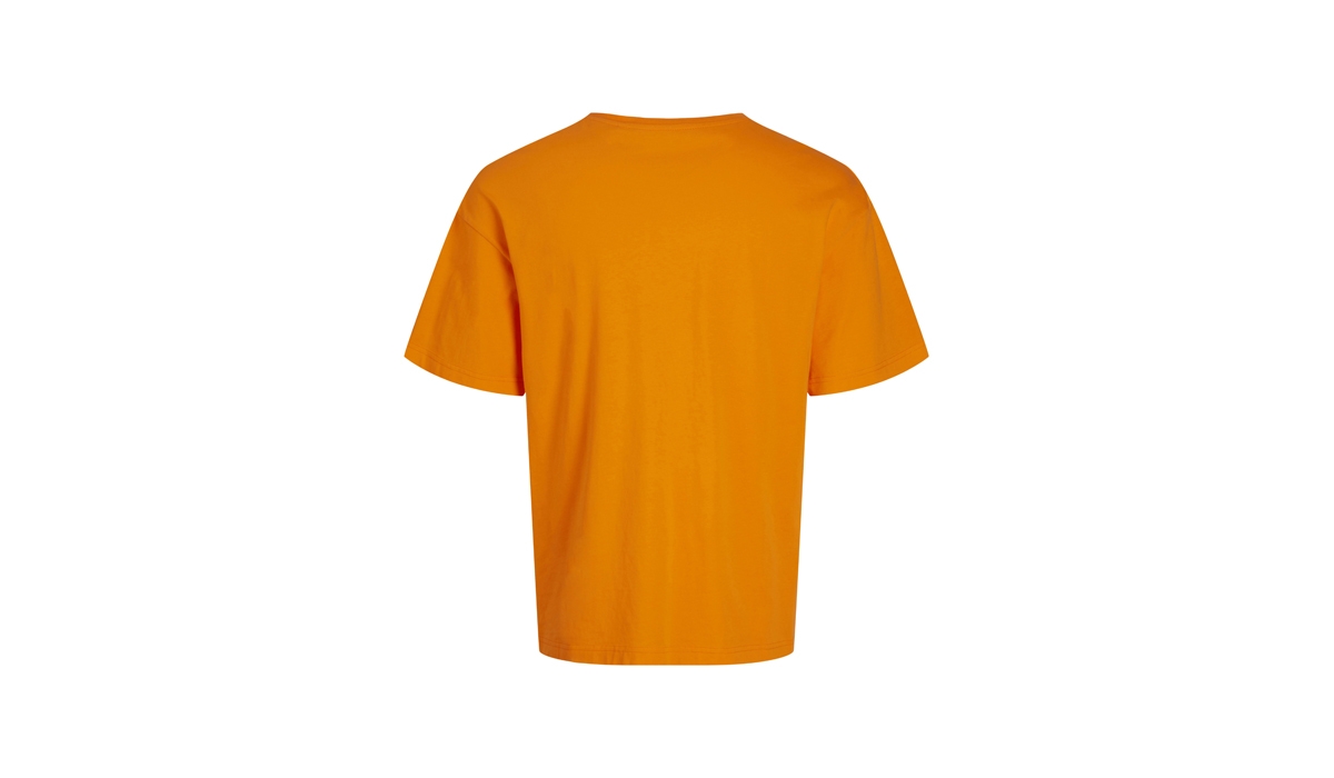 JACK & JONES - Frame Oversize Tee BLK 3911 - VIBRANT ORANGE