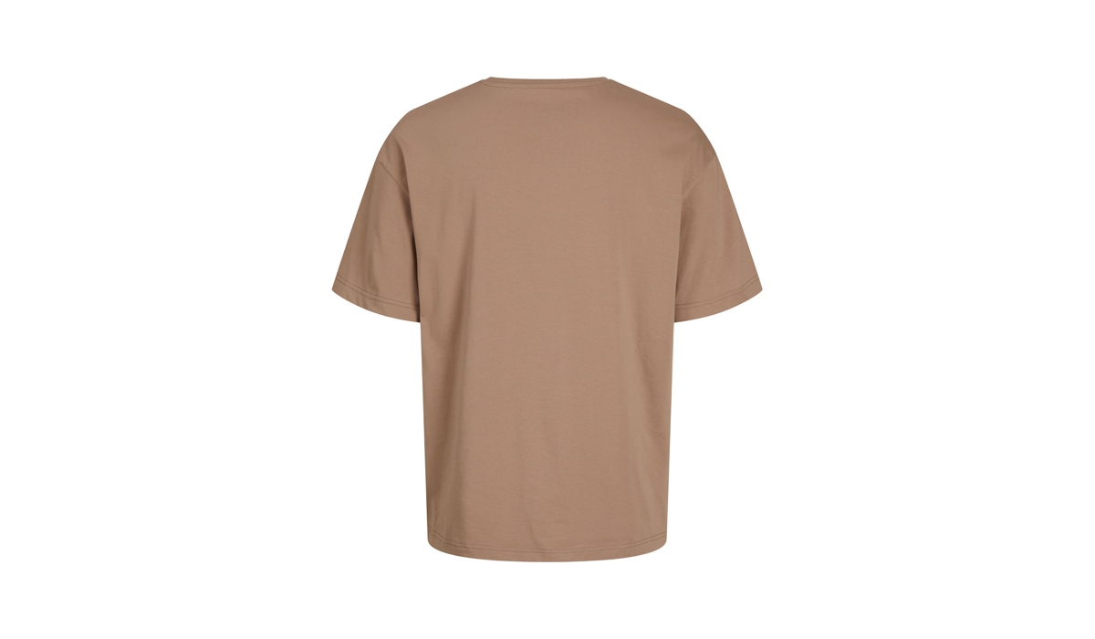 JACK & JONES - Frame Oversize Tee Blk 3911 - warm taupe sand
