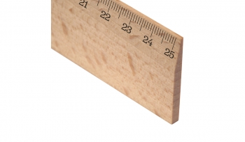 Ruler wood 25 cm