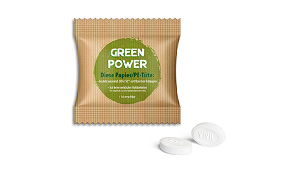 Vivil DoubleMint im Werbetütchen