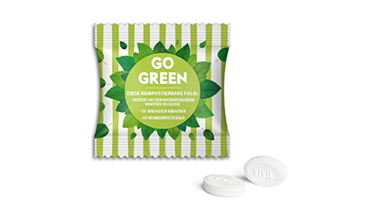 Vivil DoubleMint im Werbetütchen