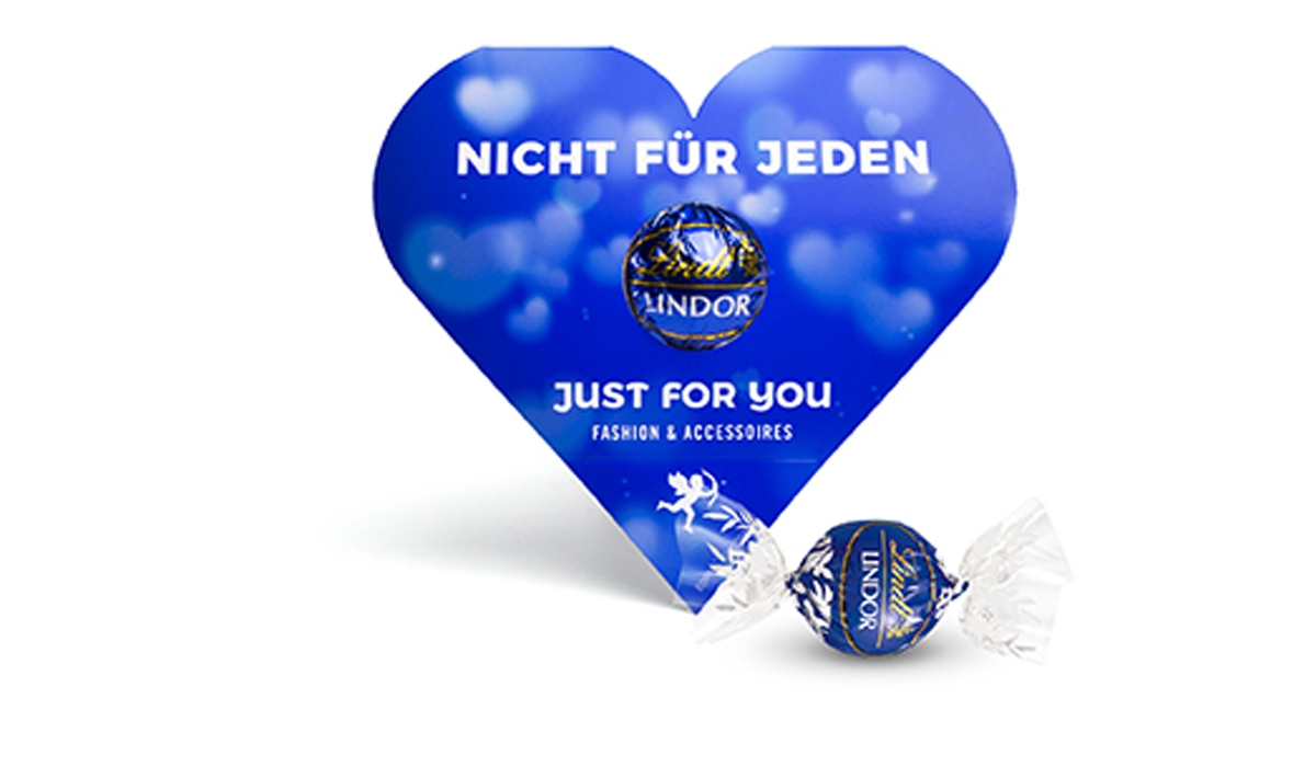 Lindt Lindor Kugel in Werbekartonage