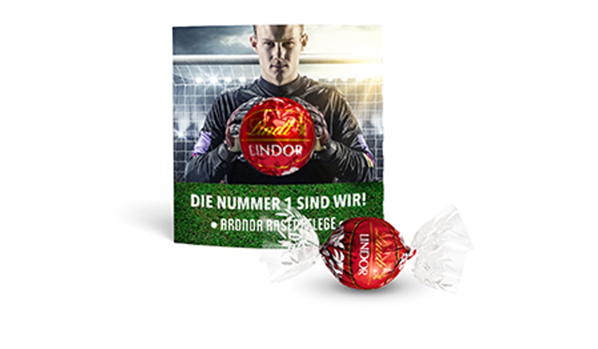 Lindt Lindor Kugel in Werbekartonage