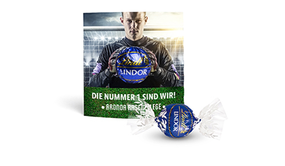 Lindt Lindor Kugel in Werbekartonage