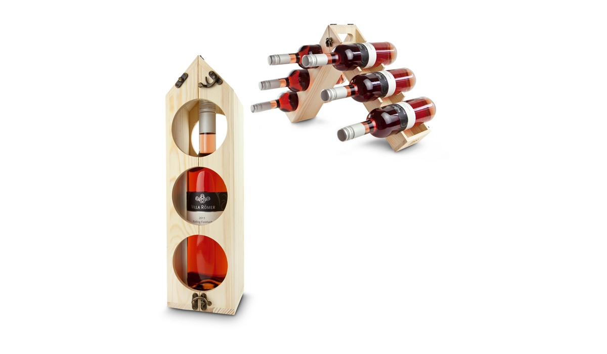 Gift box / Present set: Rackpack - the clever wine rack