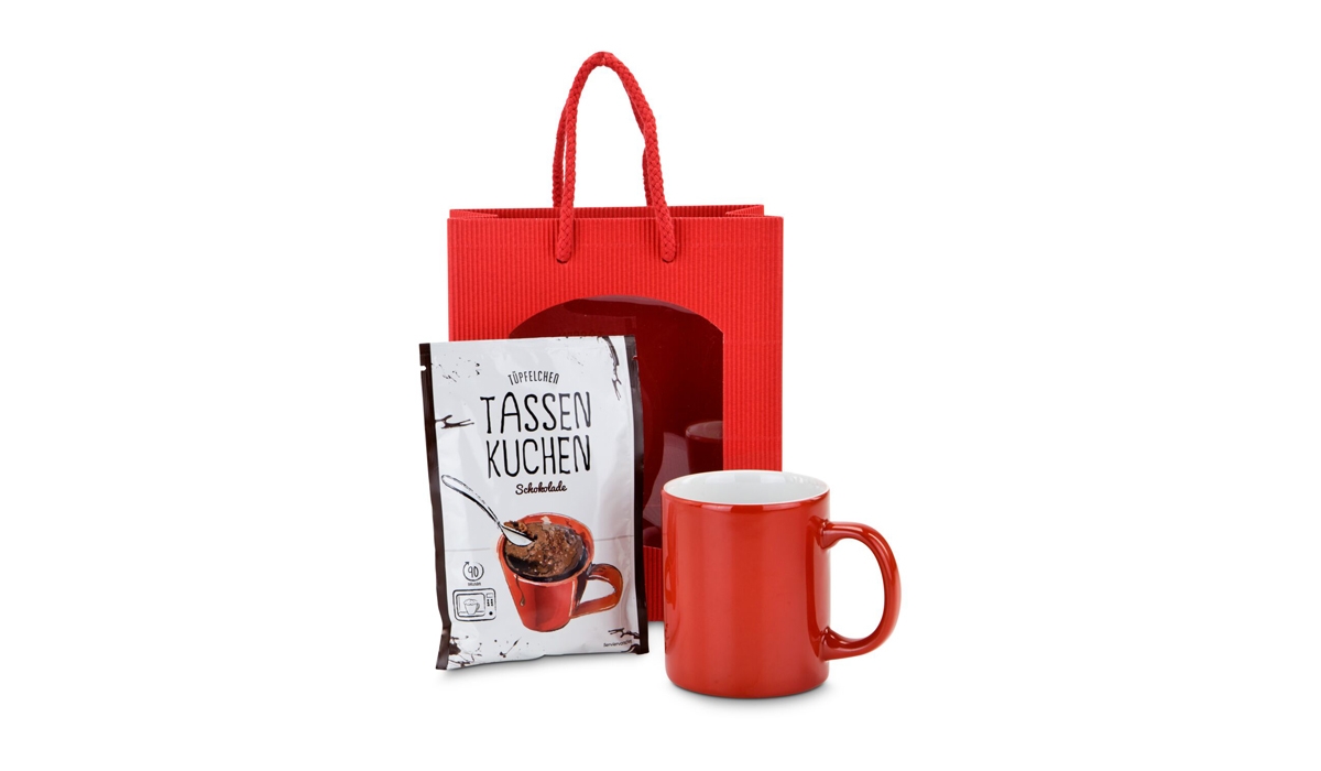 Geschenkset / Präsenteset: Tassenkuchen