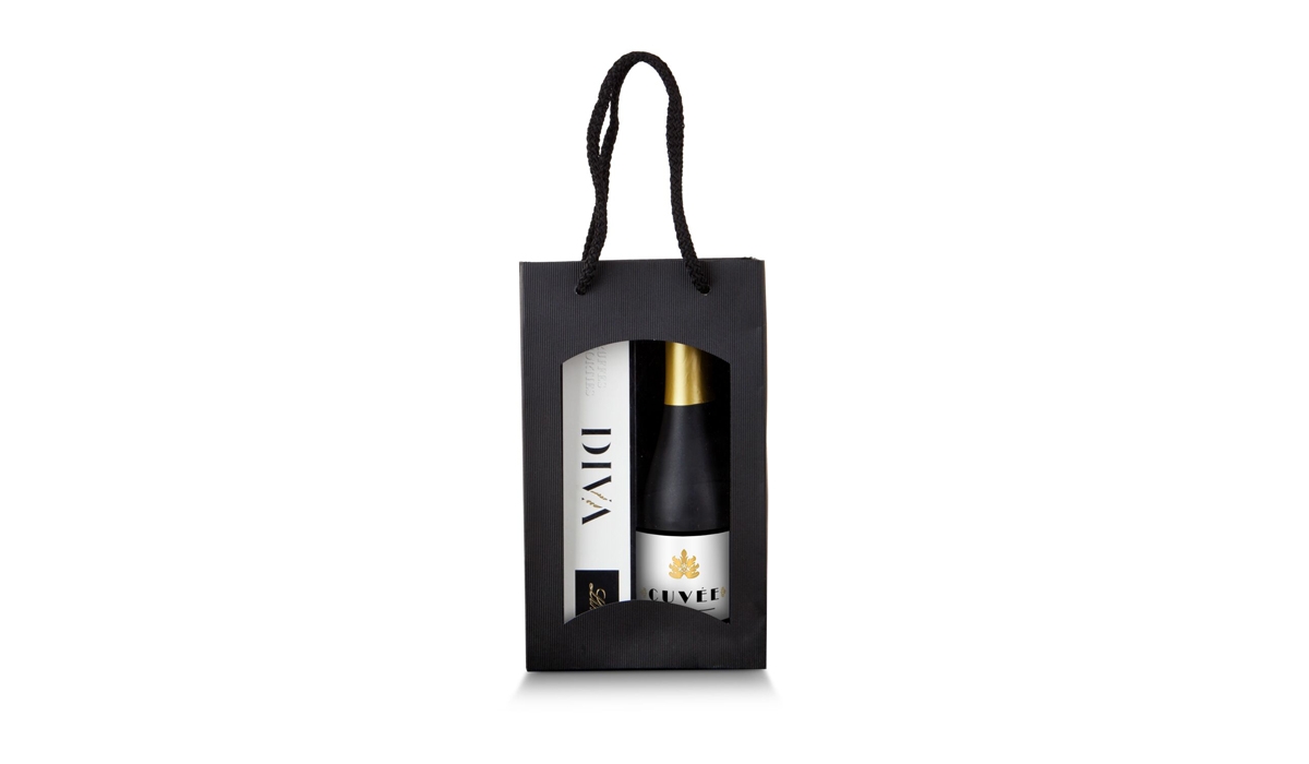 Gift box / Present set: DIVA & piccolo in elegant bag
