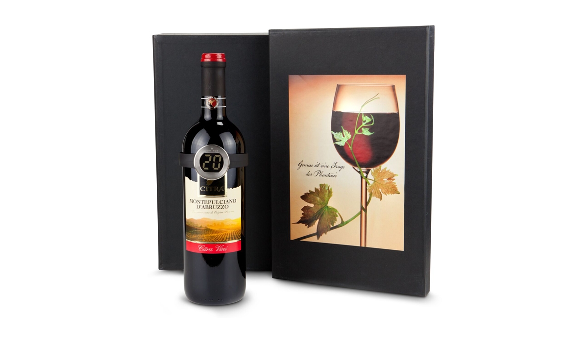 Gift box / Present set: Modern wine thermometer