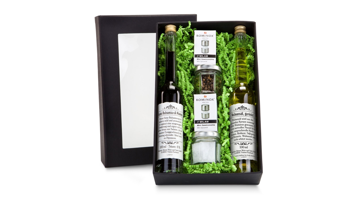 Gift box / Present set: Variety of salads