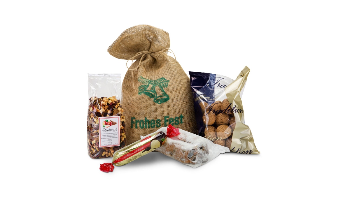 Gift box / Present set: Filled Christmas bag