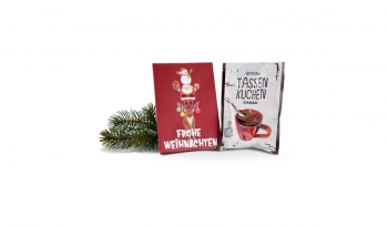 Gift box / Present set: Frohe Weihnachten Tassenkuchen