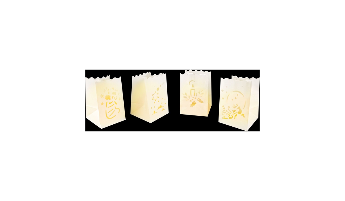 Gift box / Present set: Paper tea light-lanterns