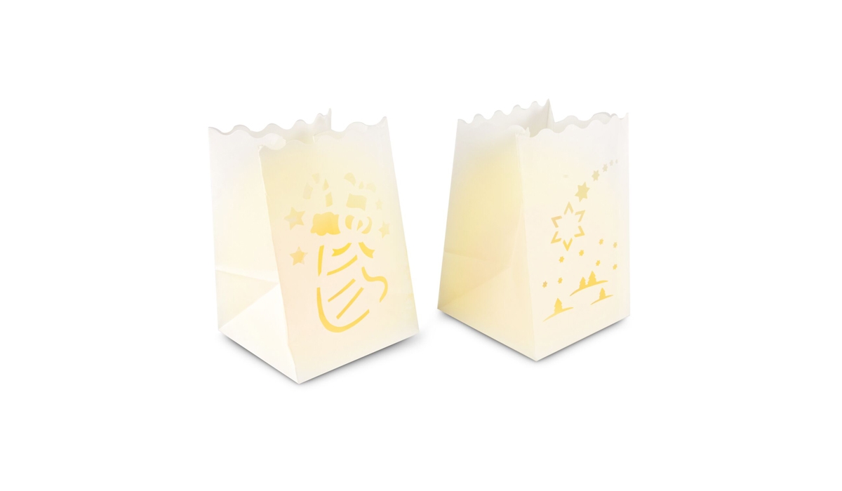 Gift box / Present set: Paper tea light-lanterns