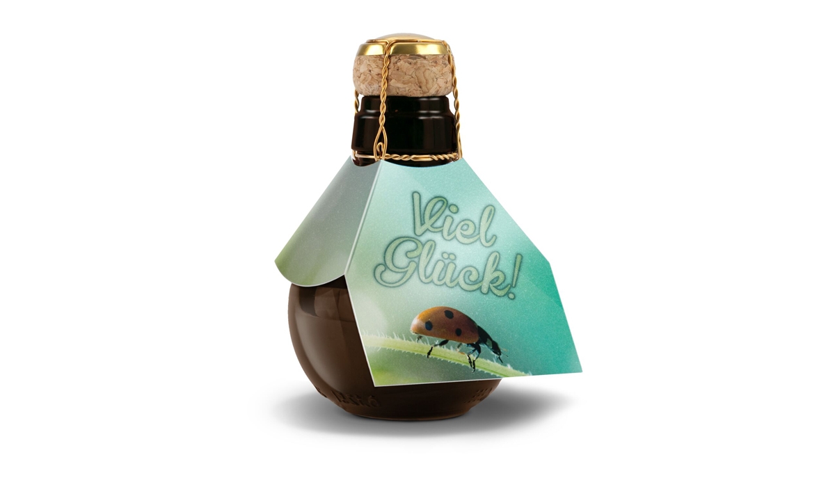 Small sparkling wine Viel Glück, 125 ml