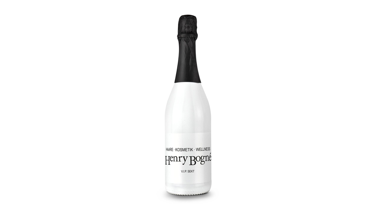 Sparkling wine Cuvée - Bottle white - Capsule black, 0.75 l