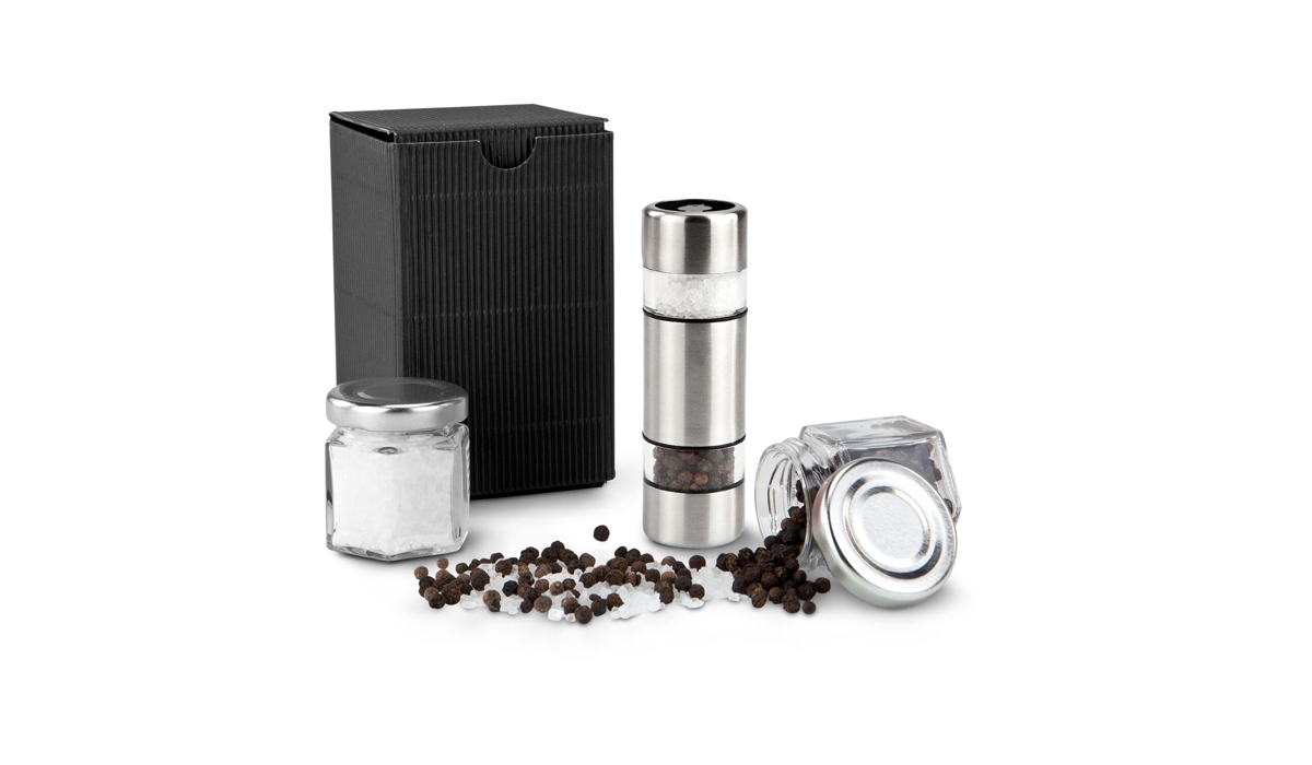 Gift box / Present set: Salt & Pepper in mini Yellow