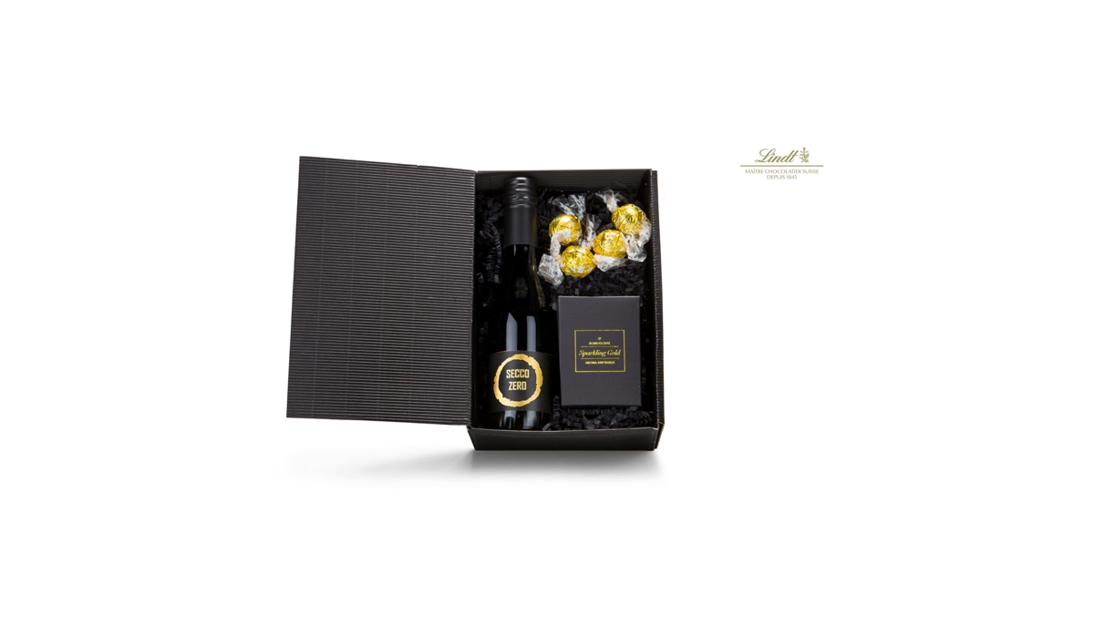 Gift box / Present set: Black and gold moments