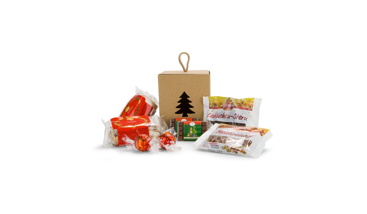 Gift box / Present set: Cute fir tree box