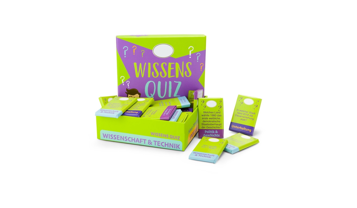 Gift / present item: Chocolate knowledge quiz