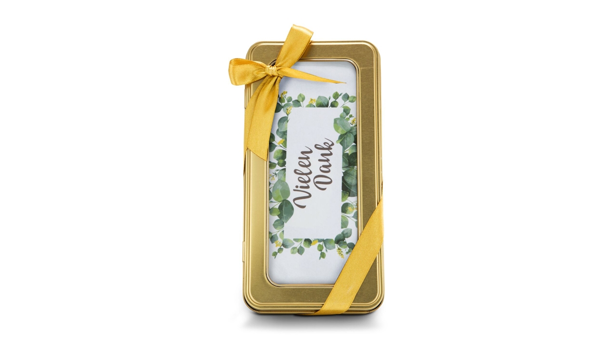 Gift product / gift article: Christmas: Gold box Vielen Dank