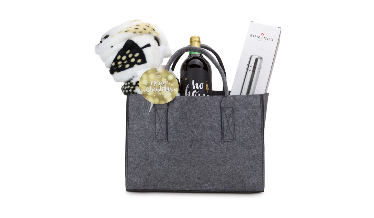 Gift box / Present set: Cosy felt bag