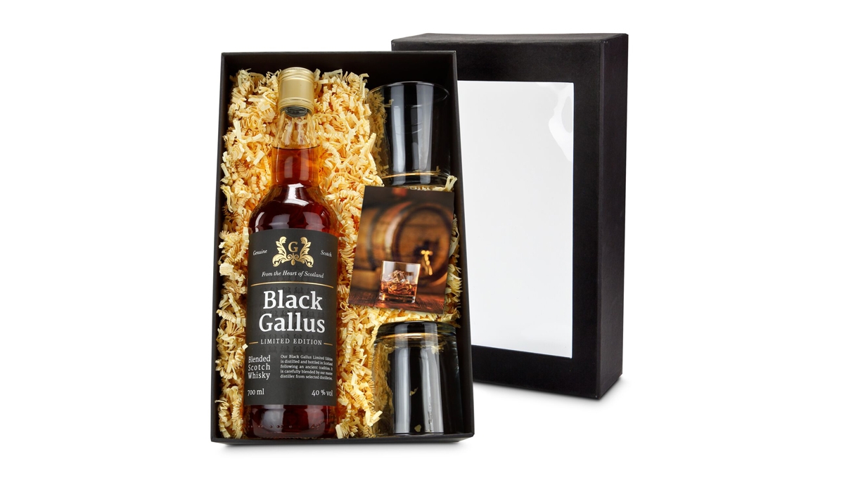 Gift box / Present set: Black Gallus Whisky