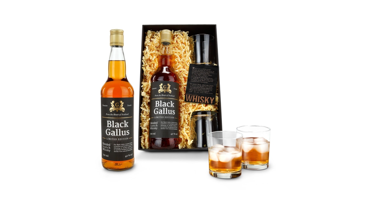 Gift box / Present set: Black Gallus Whisky
