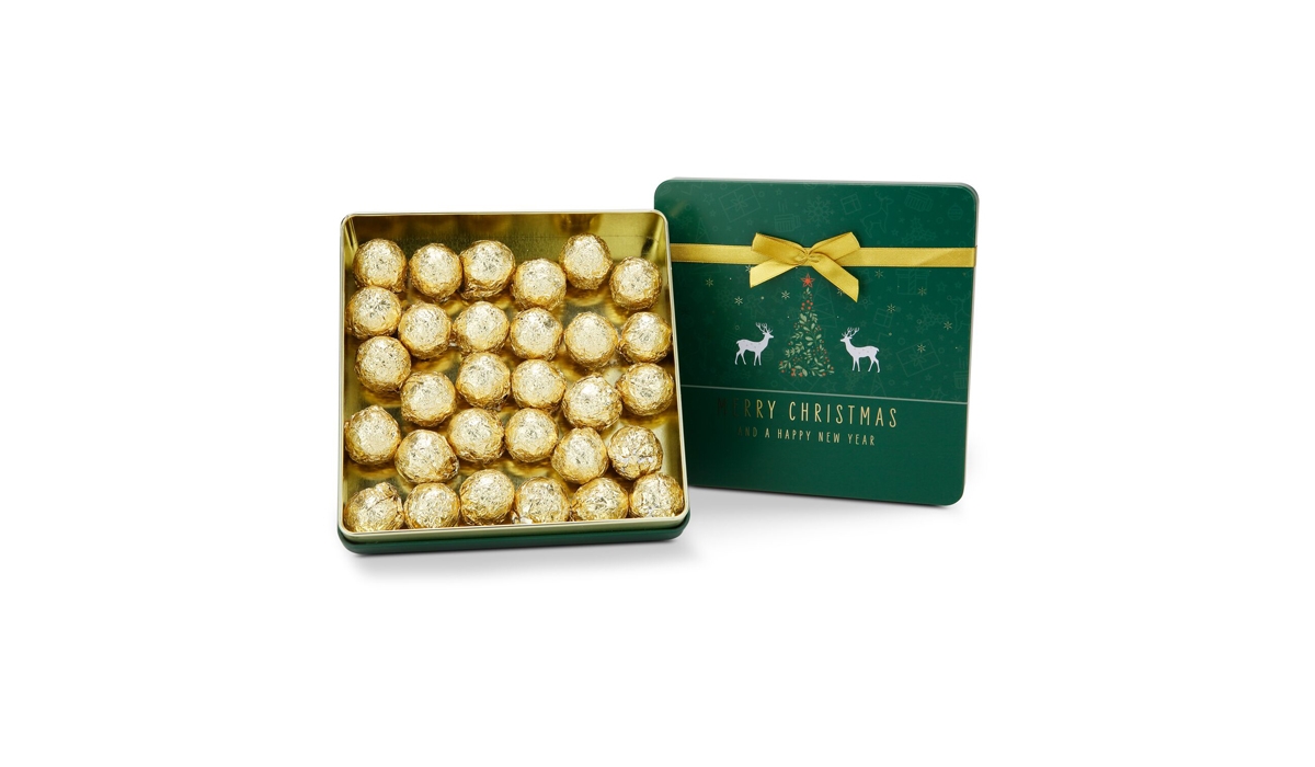 Gift box / Present set: Christmas Champagne Truffles