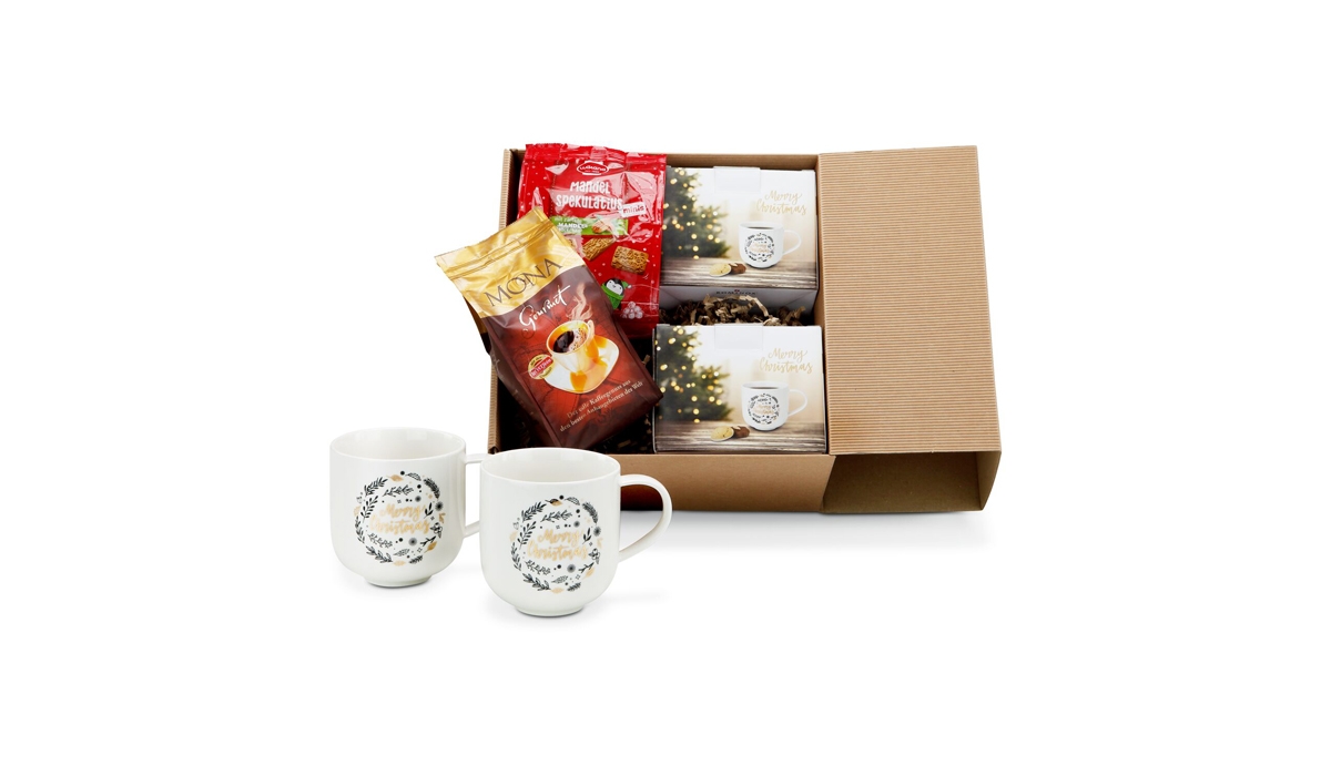 Gift box / Present set: Christmas coffee time