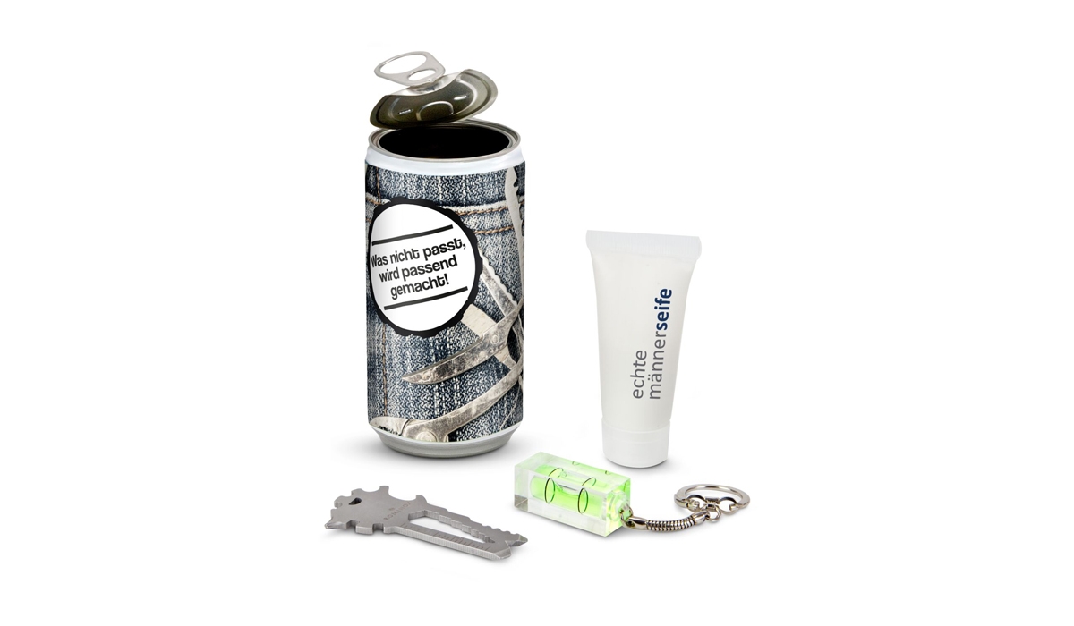 Gift box / Present set: SPA surprise can - Label: Thank you