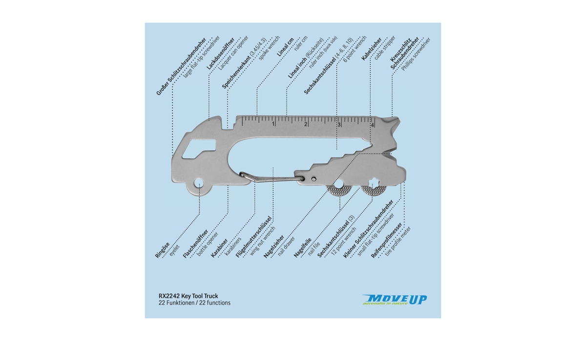 ROMINOX® Key Tool Truck (22 functions) Frohe Weihnachten