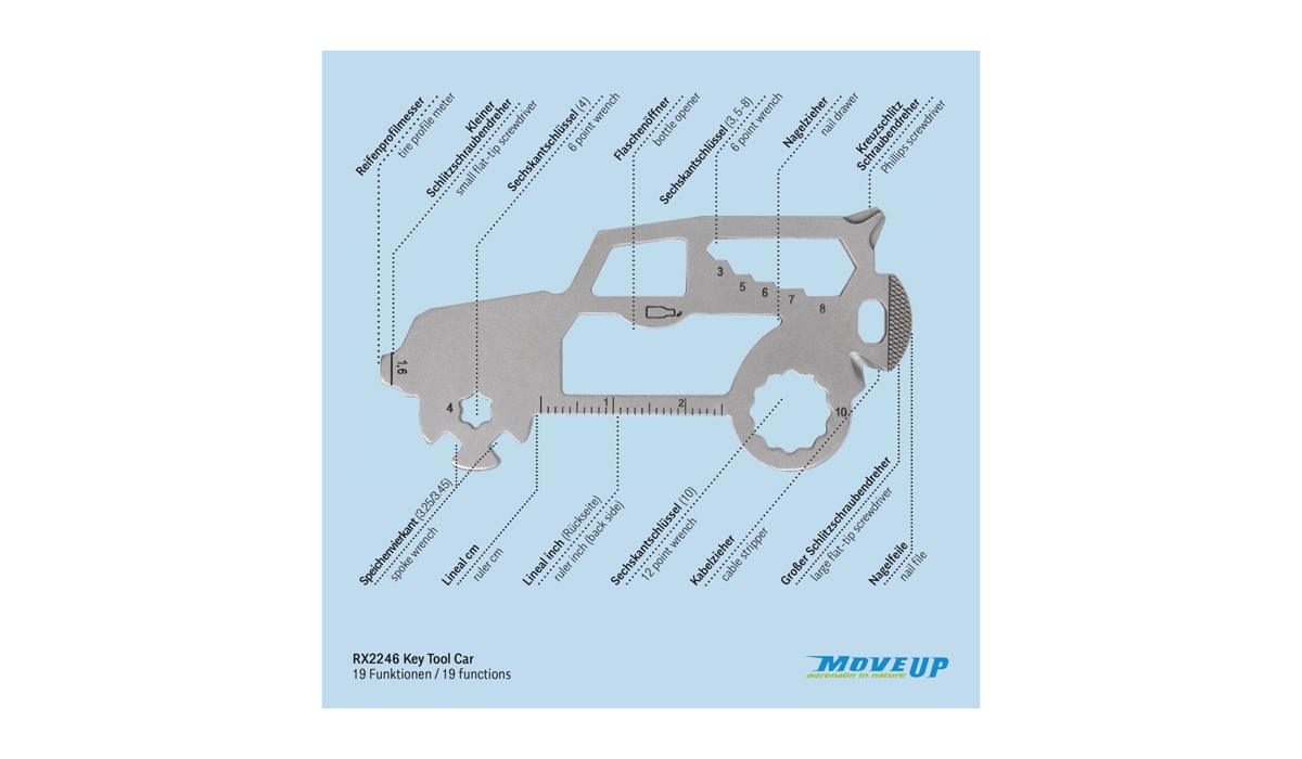 ROMINOX® Key Tool SUV (19 Funktionen) Frohe Weihnachten