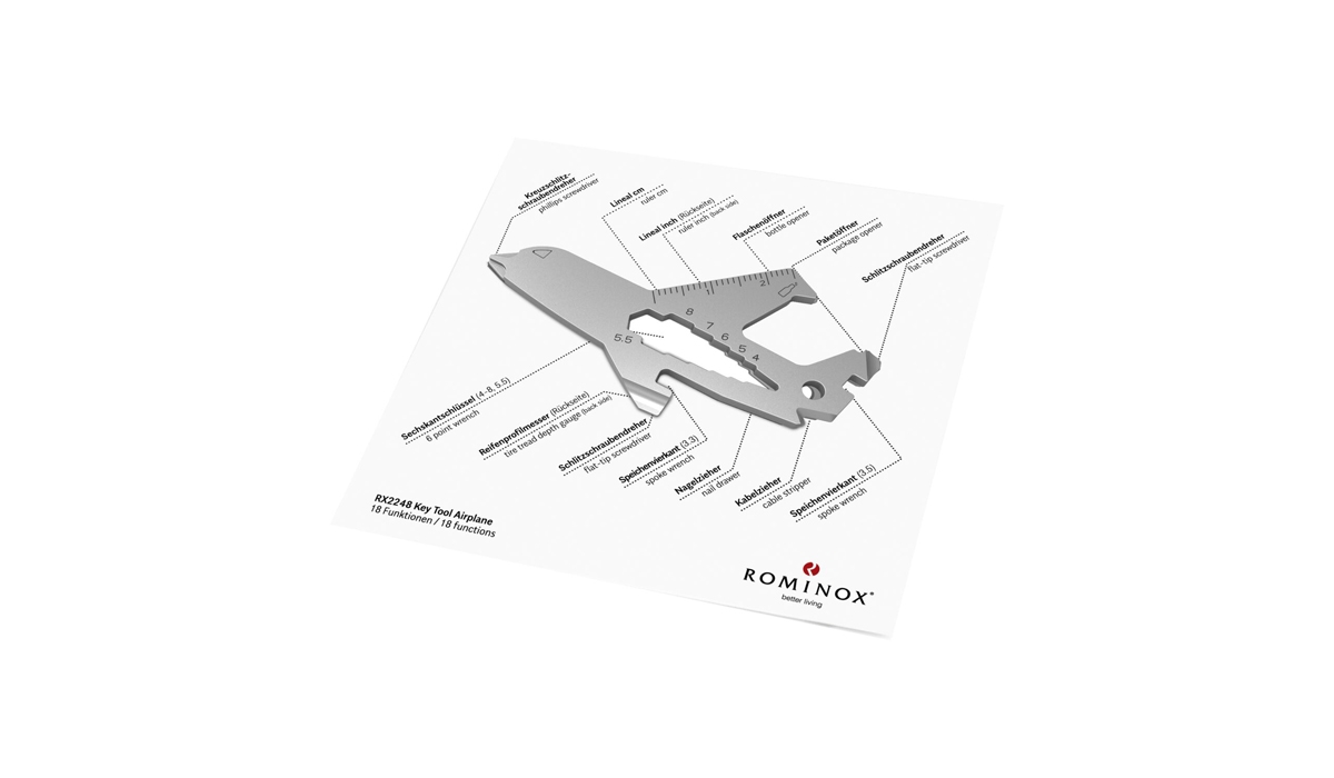 ROMINOX® Key Tool Airplane (18 functions) Happy Father's Day