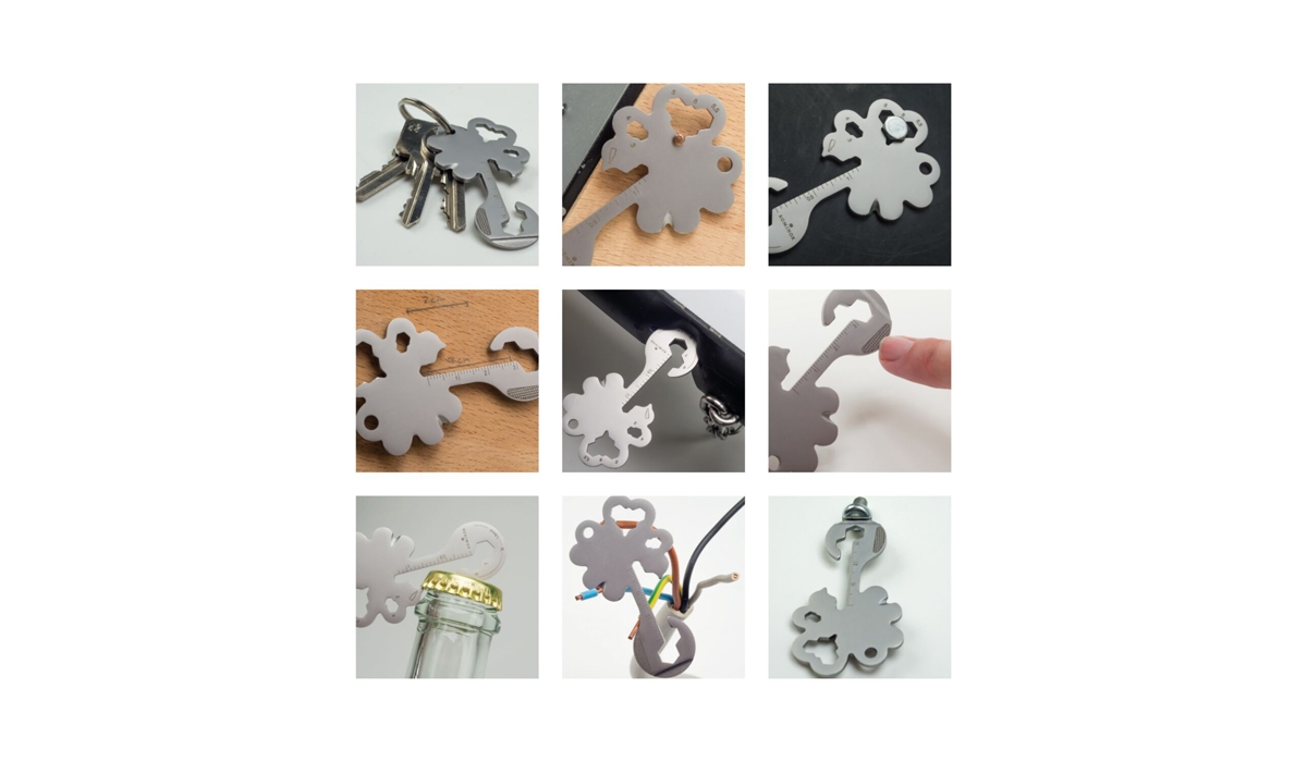 ROMINOX® Key Tool Lucky Charm (19 Funktionen) Danke