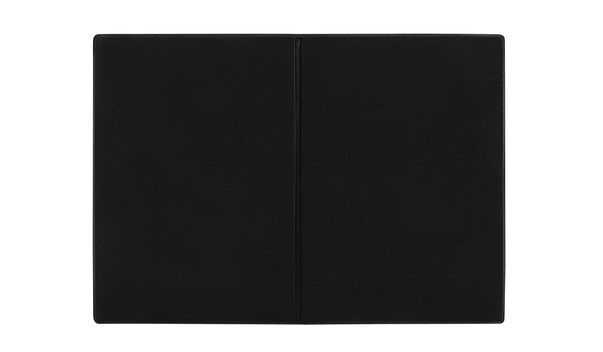 Ausweistasche 5-fach Veloursfolie schwarz