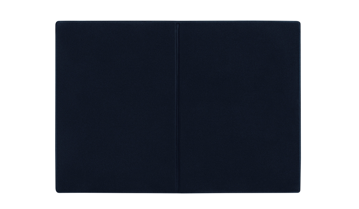 Ausweistasche 5-fach Veloursfolie blau