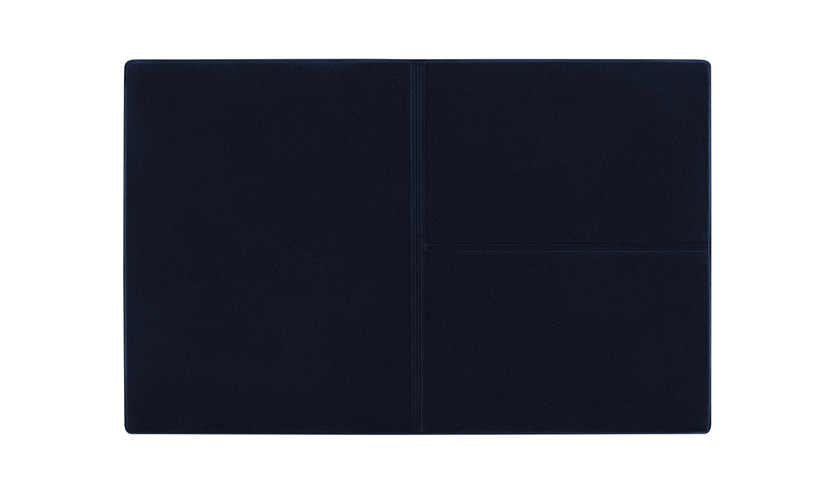 Ausweistasche Euro Veloursfolie blau