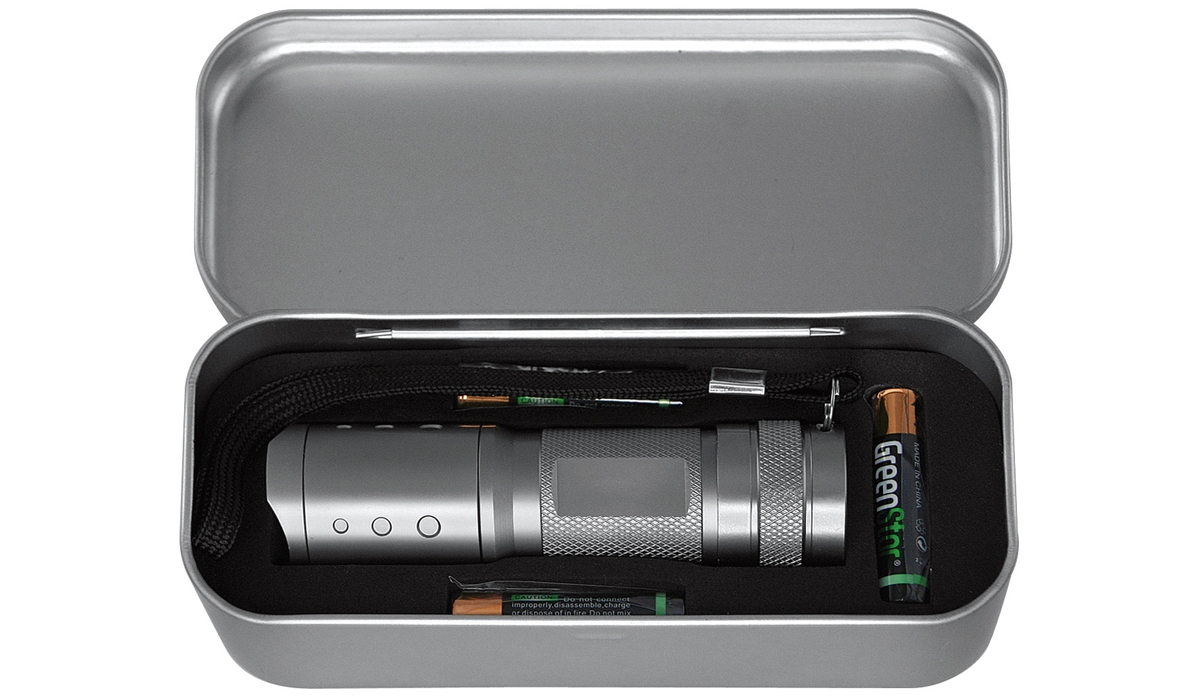 LED MegaBeam Taschenlampe MultiPower3Watt titan