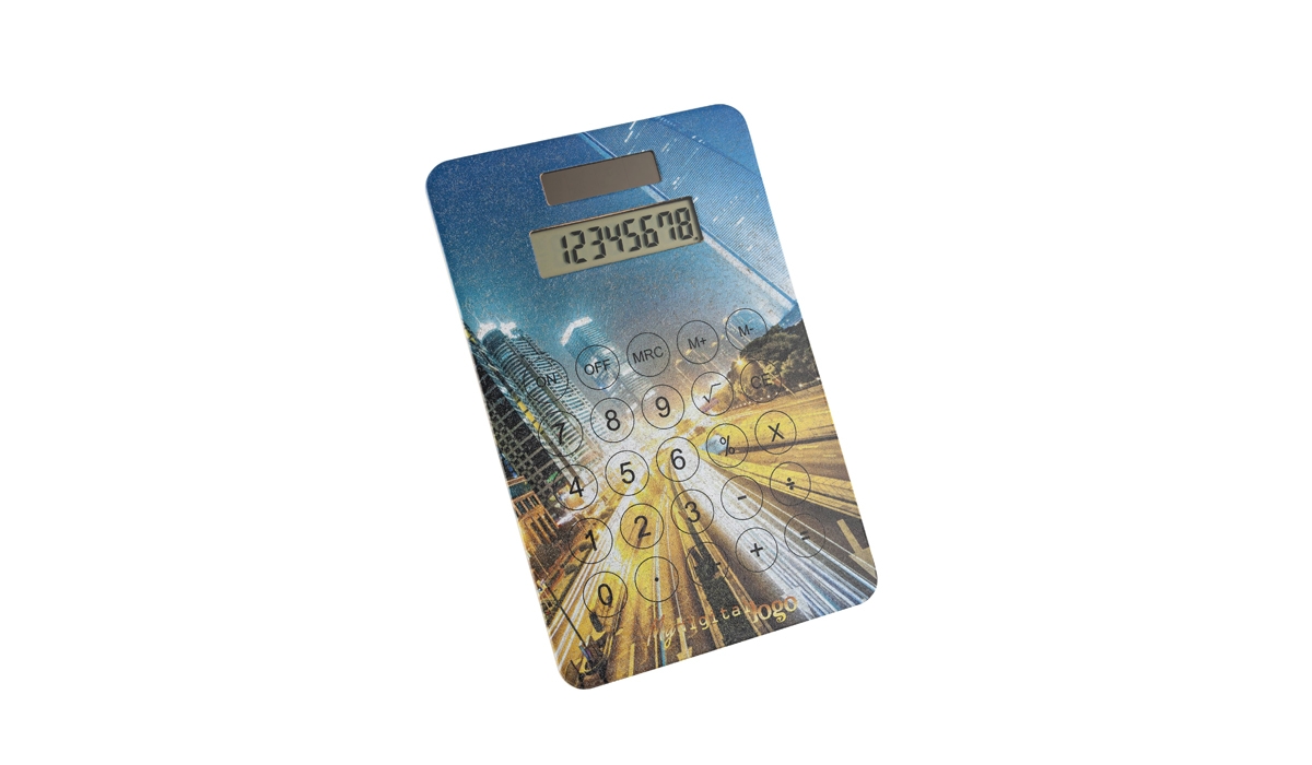 pocket calculator GreenNumbers brown