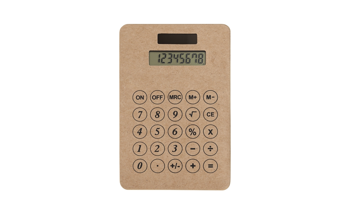 pocket calculator GreenNumbers brown
